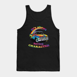 Colorful Pick-Up Truck - Having Character Tank Top